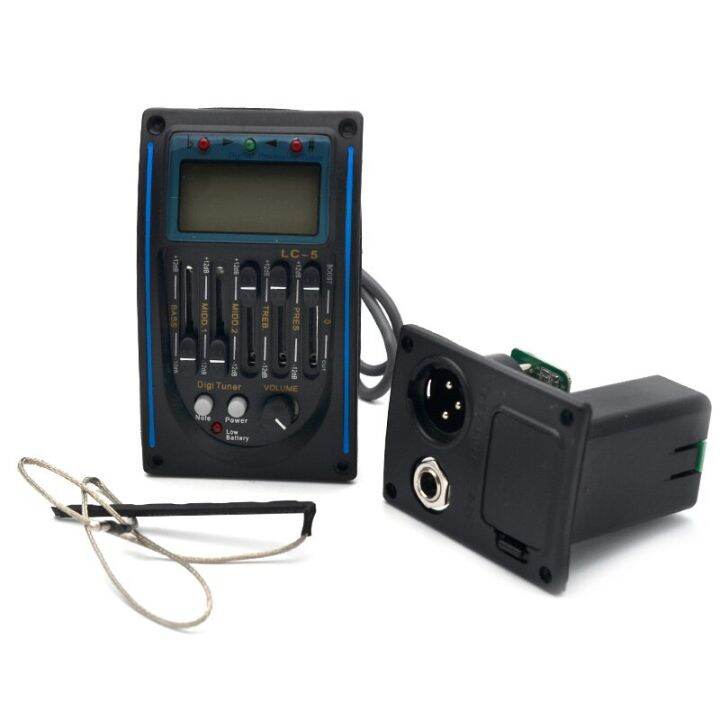 lc-5-4-5-band-acoustic-guitar-preamp-eq-equalizer-pickup-tuner-system-with-micro-phone-pickup-for-acoustic-guitar