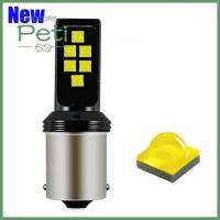 มอเตอร์ PETI 3030 12SMD ไฟแอลอีดีสว่างมาก BA15S P21W ไฟท้ายสัญญาณเลี้ยวสำรองหลอดไฟถอยหลังสำหรับรถยนต์ไฟตัดหมอกรถยนต์