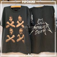 METALLICA SCHOOL 1992 ผ้าร้อย ฟอกนุ่ม สีเฟดเทา เสื้อวง เสื้อทัวร์ วงเมทาริก้า