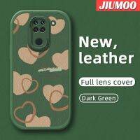 เคส JIUMOO สำหรับ Xiaomi Redmi Note 9S Note 9S Note 9 Pro Max Xiaomi Poco M2 Pro กระแสแฟชั่นแบรนด์ที่สวยงามลวดลายความรักแบบบางนุ่มหนังซิลิกาเจลเคสปกป้องเลนส์จากเคสกันกระแทก