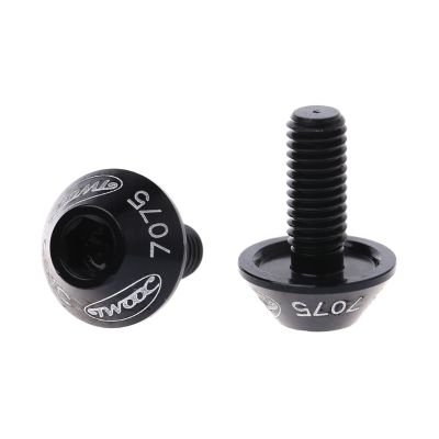 2Pcs M5x10mm อะลูมิเนียมอัลลอยจักรยานขวดน้ำจักรยานหมุดกรงสกรูใหม่