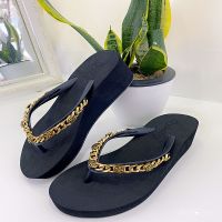 2021 new foreign trade European and chain slope with summer casual sandals for outdoor beach flip flops