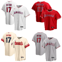 Angels17 Shohei Ohtani เสื้อเจอร์ซีย์เบสบอลหลีกชุดเจอร์ซีย์เล่นกีฬาผู้ชาย