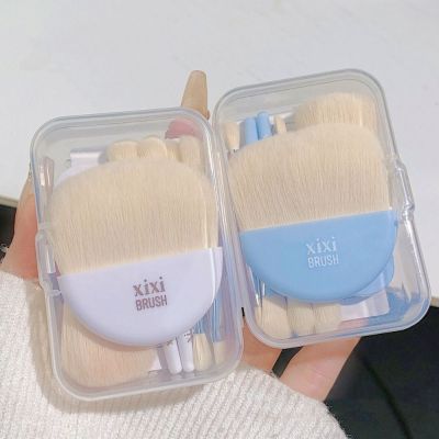 6Pcs Mini Portable With Box Eyelash Brush Eye Shadow Tool Makeup Brushes Set Beauty Foundation Concealer Brush Makeup Brushes Sets
