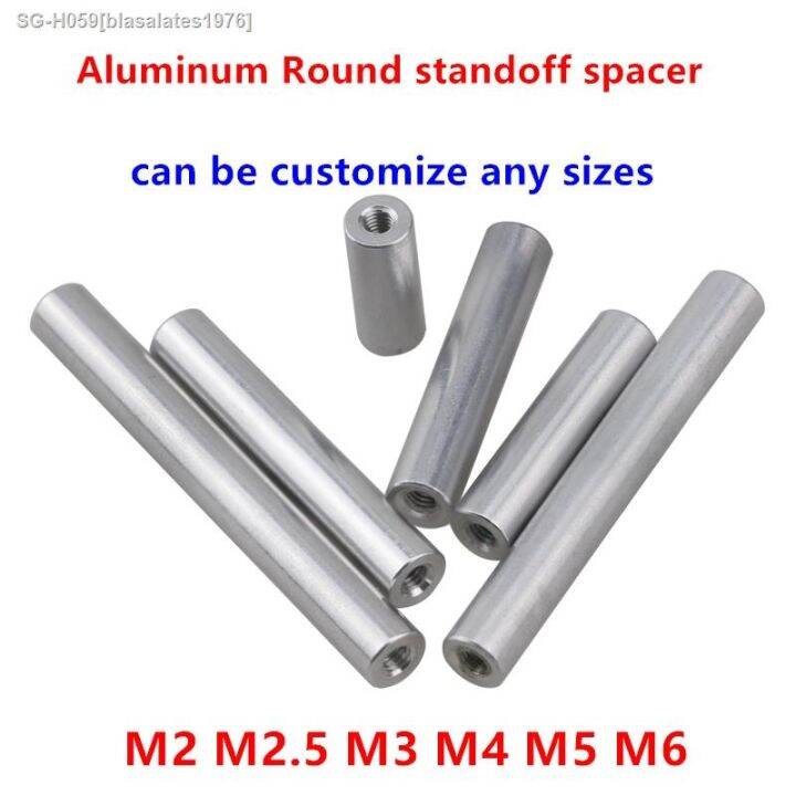 510pcs M2 M2.5 M3 M4 M5 M6 Female thread Round Aluminum Standoff