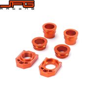 Newprodectscoming Billet Aluminum Rear Chain Adjust Axle Blocks amp; Wheel Hub Spacer Set For KTM SX125 SX150 SX250 SX350 SXF XCF 125 150 250 350 450