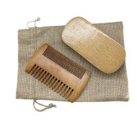 3Pcs/Set Beard Brush and Comb Boar Bristle Beard Brush for Men - Facial Hair Care for Men Mustache Styling