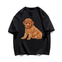 Top MenS T-Shirt Anime Teddy Dog Print Tech S Short Sleeve Top Summer Couple Street Fashion Casual Loose Oversized S-4XL-5XL-6XL