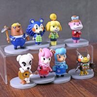 ZHUREBA PVC อะนิเมะหุ่นแอคชั่น K.K เพชรประดับ Isabelle Tom Nook โมเดลหุ่นทางข้ามของสัตว์แอ็คชั่นของเล่นโมเดล S ของเล่นโมเดล