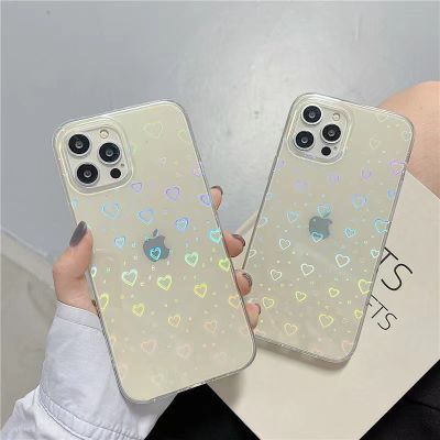 「Enjoy electronic」 Laser Love TPU Case for Huawei P30 Pro P20 P Smart 2019 Mate 20 Nova 5T Clear Gradient Phone Cover Honor 50 10 lite 10i 20 9X
