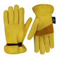 1 Pair Motorcycle Gloves Touch cowhide Leather Yellow Tactics Glove Men Bike Cycling Full Finger Motorbike Motor Motocross Luvas