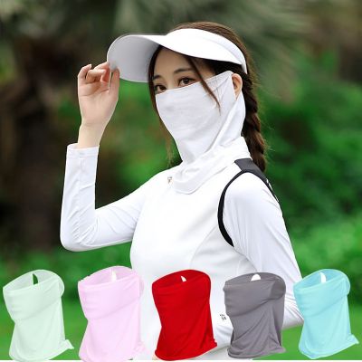 Golf Outdoor Sunscreen Sun Proof Ice Silk Bib Men Women Collar Sport Riding Uv Protect Neckline Mask Summer Ventilation Breath Towels