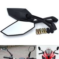 ☾✱❒ Universal Motorcycle Rear View Mirrors 8mm 10mm Side Rearview Mirror For KAWASAKI Z800 Z900 Z1000 For Yamaha MT-07 MT-09 MT-10