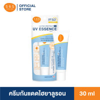 เอะสึ โอ เอะสึ SOS Ultra Protect X3 UV Essence SPF50+/PA++++ 30 ml กันแดดไฮยาลูรอน บางเบา ไม่เหนอะหนะ ป้องกัน UVA/UVB แสงสีฟ้า มลภาวะ สำหรับผิวบอบบางแพ้ง่าย