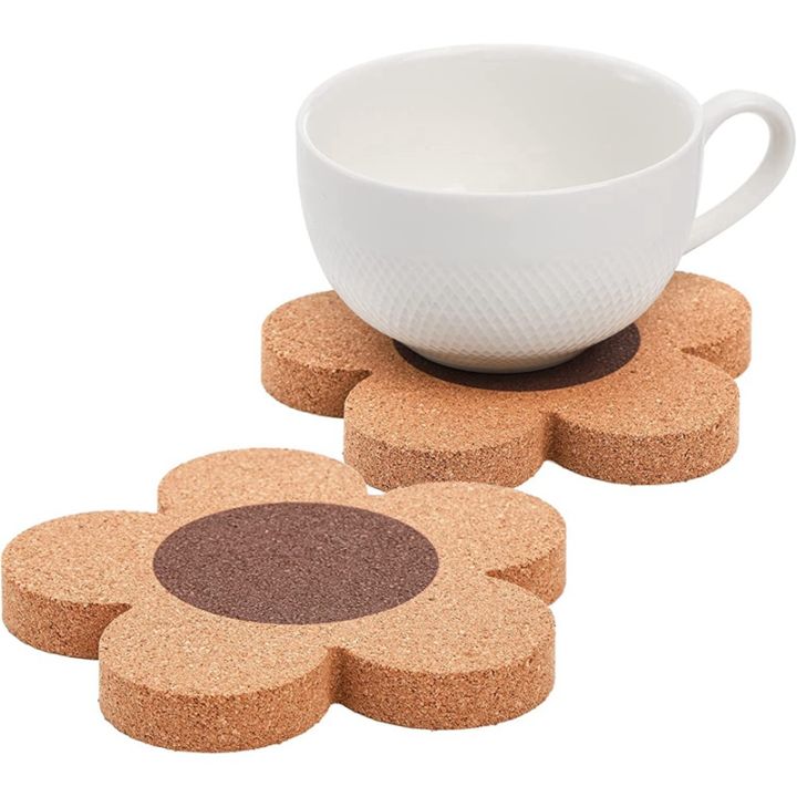 12-pack-3-8-inch-thick-cork-coasters-4-inch-flower-shape-absorbent-natural-cup-coasters-heat-resistant-coasters