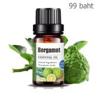 Aliztar 100% Pure Bergamot Essential Oil 10 มิล. มน้ำมันหอมระเหยเบอร์กามอทแท้ สำหรับอโรมาเทอราพี เครื่องพ่นไอน้ำ ผสมน้ำมันนวดผิว ทำเทียนหอม สเปรย์ฉีดห้อง