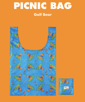 Wiggle Wiggle Picnic bag golf bear size L  สายนักกอล์ฟต้องมี