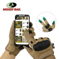 MOSSY OAK ถุงมือยุทธวิธี Touch Screen ทหาร ถุงมือสำหรับล่าสัตว์ Combat Shooting Hiking Camping Hard Knuckle