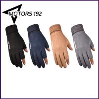 MOTORS-192 SHOP ตุ๊กตาผ้าพลัฌ ถุงมือหน้าจอสัมผัสที่อบอุ่น หลักฐานความเย็น กันลม นวมฤดูหนาว ของใหม่ หนาขึ้น ถุงมือสวมนิ้ว สำหรับผู้ชาย