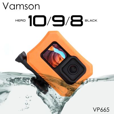Orange Floaty Case for GoPro Hero 10 9 Black or 8 Camera Accessories Diving Floating Protective Cover for Go Pro 10 9 8