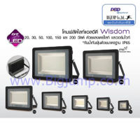 LED Floodlight โคมฟลัดไลท์แอลอีดี Wisdom 20-200W  กันน้ำกันฝุ่น IP65 EVE Lighting