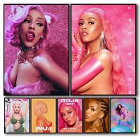 2023◈✓○ American Pop Singer Doja Cat Posters Aesthetic Music Album Cover Pictures For Room Bar Canvas Painting Art Home Wall Decor Gift