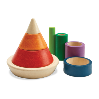 PlanToys Cone Sorting-Unit Plus ของเล่นเพื่อการศึกษาและการเรียนรู้ สำหรับเด็ก 18 เดือนขึ้นไป