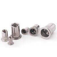 2-20pcs M3 M4 M5 M6 M8 M10 M12 304 Stainless Steel Rivnut Flat Head Threaded Rivet Insert Nutsert Cap Rivet Nut