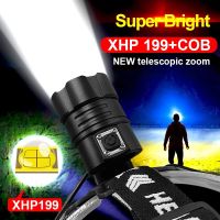 【lz】♧  High Lumens 2022 mais novo XHP199 mais poderoso farol de led XHP160 USB recarregável farol 18650 lanterna de cabeça pesca acampamento lâmpada de cabeça