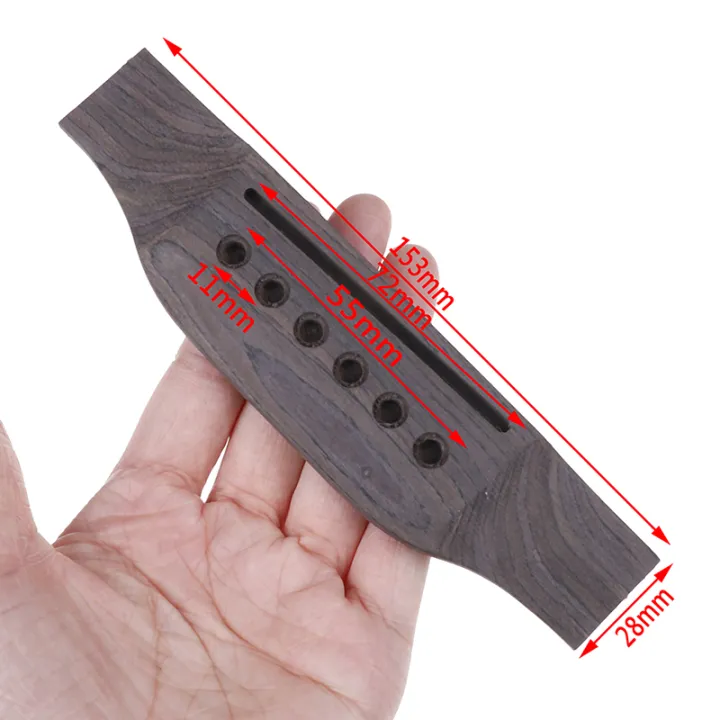 Blowing Wooden acoustic guitar bridge for 6 string acoustic guitar