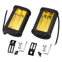 2PCS Waterproof 5inch 72W LED Work Light for Driving Fog Lamp Offroad Truck SUV