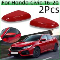 {:”》ฝาครอบกระจกสำหรับ Honda Civic X 2016 2017 2018 2019 2020ฝาผ้าคลุมกระจกมองหลังฝาปีกข้าง2ชิ้น