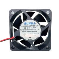 For RUNDA RD6025B24H-A 24V 0.20A 60x60x25mm 6cm inverter cooling fan