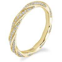 DEZO Moissanite แหวนแหวนแต่งงานผู้หญิงชุบ925เงินสเตอร์ลิงสีเหลือง14K กว้าง2มม.