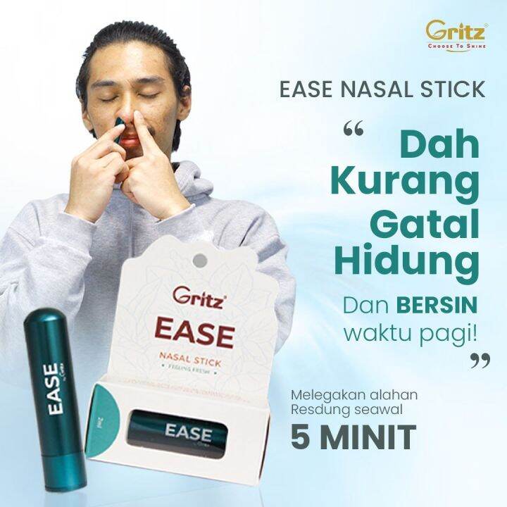 GRITZ Quit Smoking Aid Aromatherapy Inhaler EASE Nasal Stick Lazada