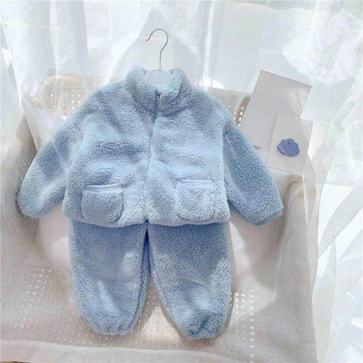 baby-autumn-winter-pajamas-set-boys-and-girls-flannel-pajamas-keep-warm-tops-and-pants-suit-fleece-jumpsuit-pajamas