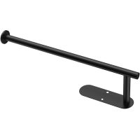 Paper Towel Holders Under Cabinet,Paper Towel Rack Wall Mount, Thickened Steel Pipe Hanging Paper Towel Holders(Black)