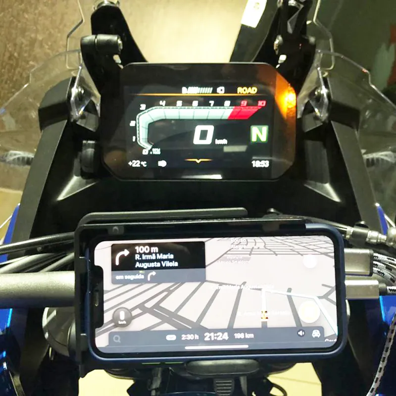 BMW F750GS 4 12mm : F700GS F800GS GPSモーターサイクルナビゲーションホルダーハンドルバーライザー携帯電話ブラケット用  R1200R R1200RS 色 【53%OFF!】 F800GS