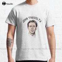 Sports Ed Nicolas Cage As John Travolta, (Black) Classic T-Shirt  Shirts Fashion Creative Leisure Funny T Shirts Xs-5Xl New