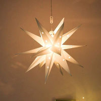 Christmas Tree Star LED Light Ornament 3D Luminous Lamp Fairy Ornament Holiday New Year Festival Decoration Gift