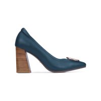 SHU CELEB HEELS 3.5" SIGNET ON RETRO - OREO BLUE รองเท้าส้นสูง