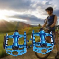 1 Pair Flat Bike Pedals BMX MTB Aluminium Alloy Mountain Bicycle Cycling 9/16 quot; Pedals Platform Blac /Silver/ Pink Cycling Parts