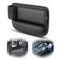 Pu Leather Car Seat Gap Organizer Auto Console Side Storage with Cup Holder Seat Crevice Storage for Cellphones