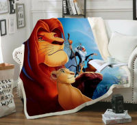 3D Lion King Blanket for bed hiking picnic thickt plastic bedsprea