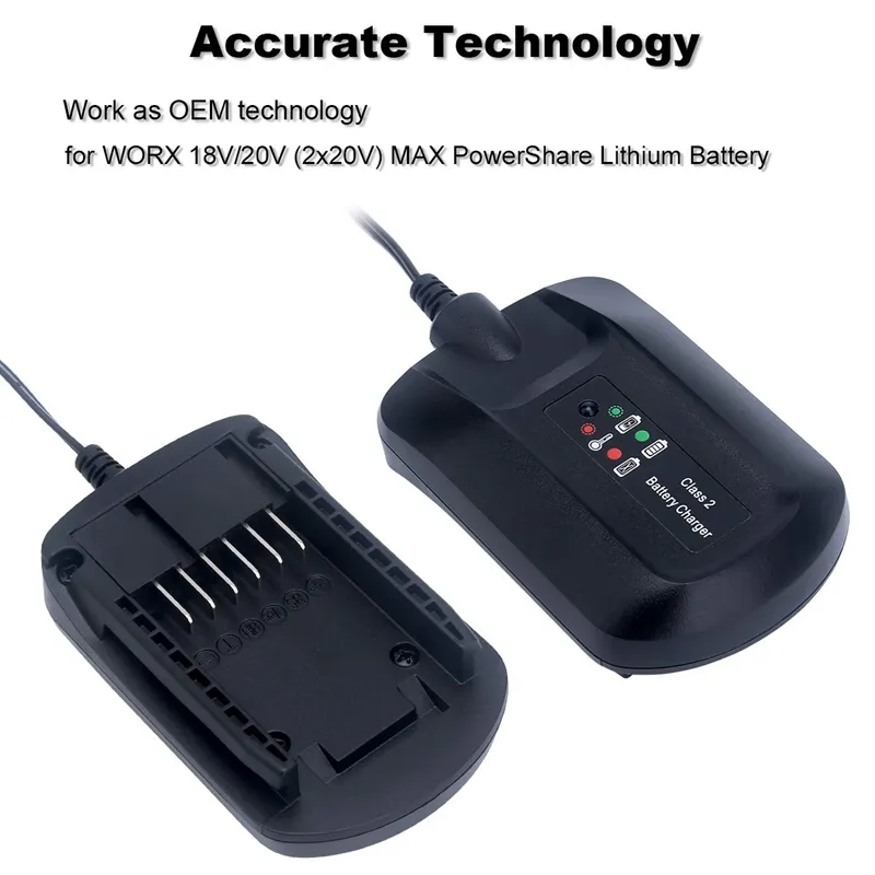 WA3742 WA3732 20V Lithium Charger Compatible with Worx 18V 20V