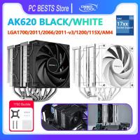 【LZ】◐  DEEPCOOL AK620 Preto Branco CPU Air Cooling Radiator 6 Heatpipes Cooler Twin Towers Intel 12 ° LGA1700 2011 115X 1200 AM4