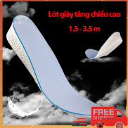 Cặp Độn Lót Đế Giày Tăng Chiều Cao Nam Nữ Xốp Siêu Nhẹ EVA Tăng 1.5cm