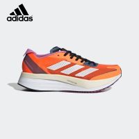 Adidas adizero boston 11 orange รองเท้าวิ่งชายและหญิง รองเท้าผ้าใบผู้ชาย รองเท้าผ้าใบสตรี รองเท้าผ้าใบเพิ่มความสูง