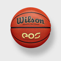 Wilson เกมบาสเก็ตบอล Wilson บาสเก็ตบอลมืออาชีพในร่มและกลางแจ้งการฝึกอบรมทั่วไปทนต่อการสึกหรอ PU7 ลูก EOS