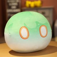 10Cm Kawaii Genshin ของเล่นตุ๊กตาจี้กระแทก Slime Plushies ตุ๊กตา Keli Dango Klee อะนิเมะตุ๊กตามือสีเหลืองอำพันตกแต่งกระเป๋าเป้สะพายหลังน่ารัก